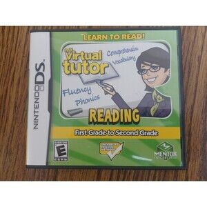 My Virtual Tutor First Grade To Second Grade Nintendo DS ~ Complete